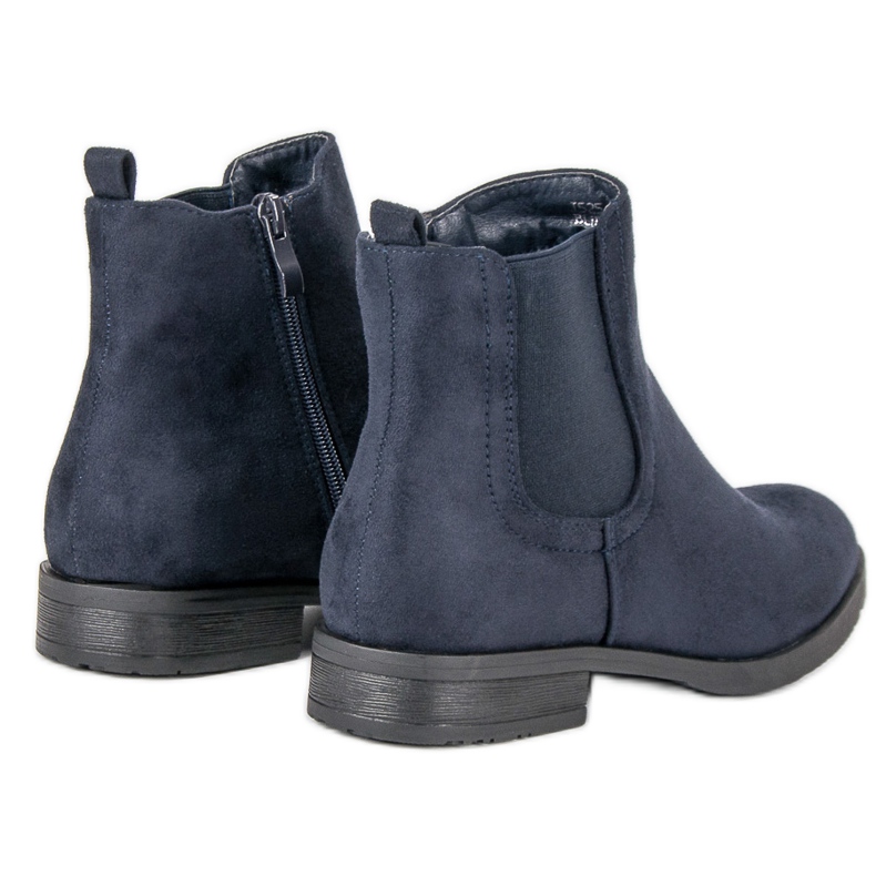 Suede Chelsea boots blue 1 Suede Chelsea boots blue 1
