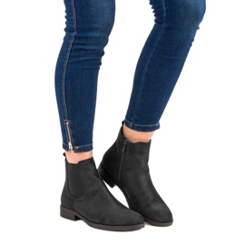 Suede Chelsea boots black 2