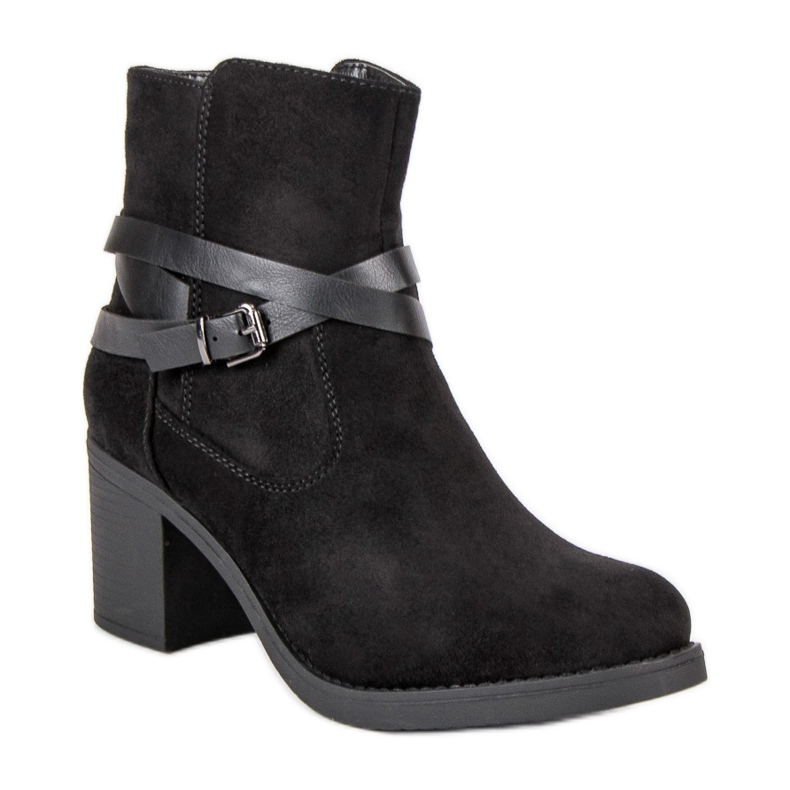 Super Mode Suede Booties black 1