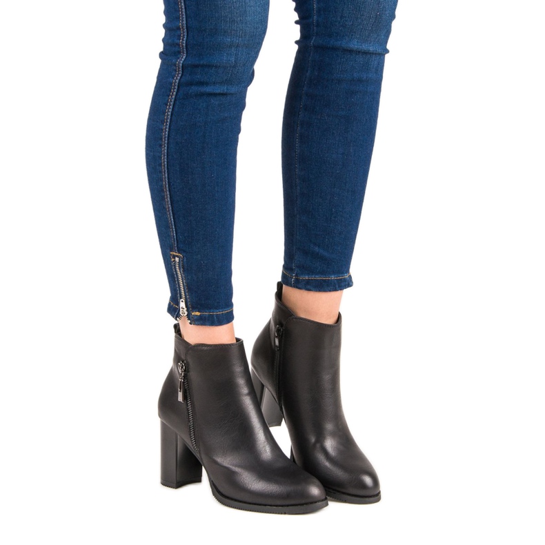 Super Mode Black high-heeled boots 1