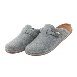 Felt slippers fastened Inblu TH014 gray grey 3