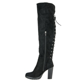 Cm Paris Suede Boots On A Pillar black 1