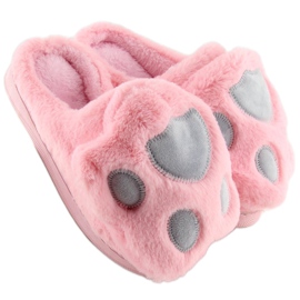 Women's slippers pink and gray DD93 W.PINK 1