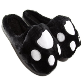 Black women's black slippers DD93 Black 1 Black women's black slippers DD93 Black 1