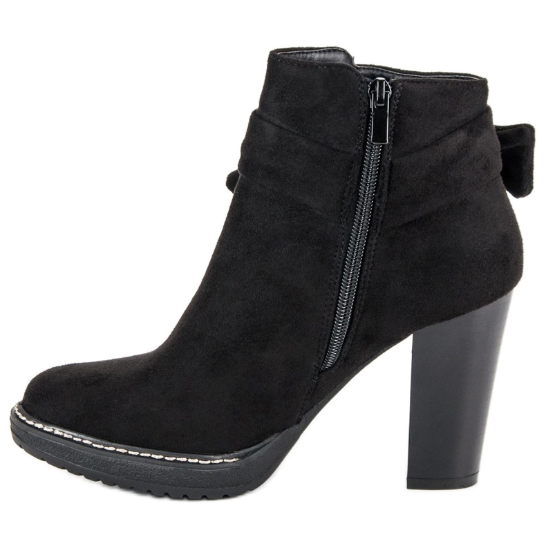 Cm Paris Suede Chelsea boots with a bow black 1