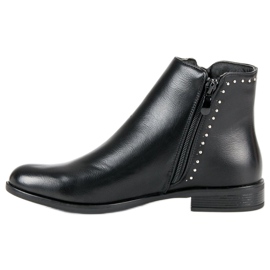 Super Me Classic boots with a decorative zipper black 1