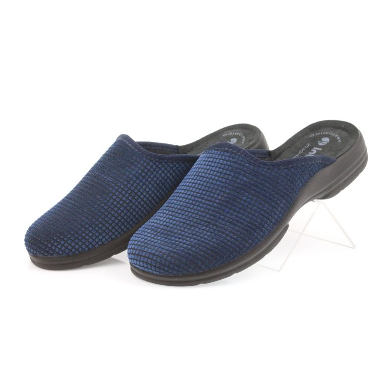 Inblu Men's navy blue slippers 3 Inblu Men's navy blue slippers 3