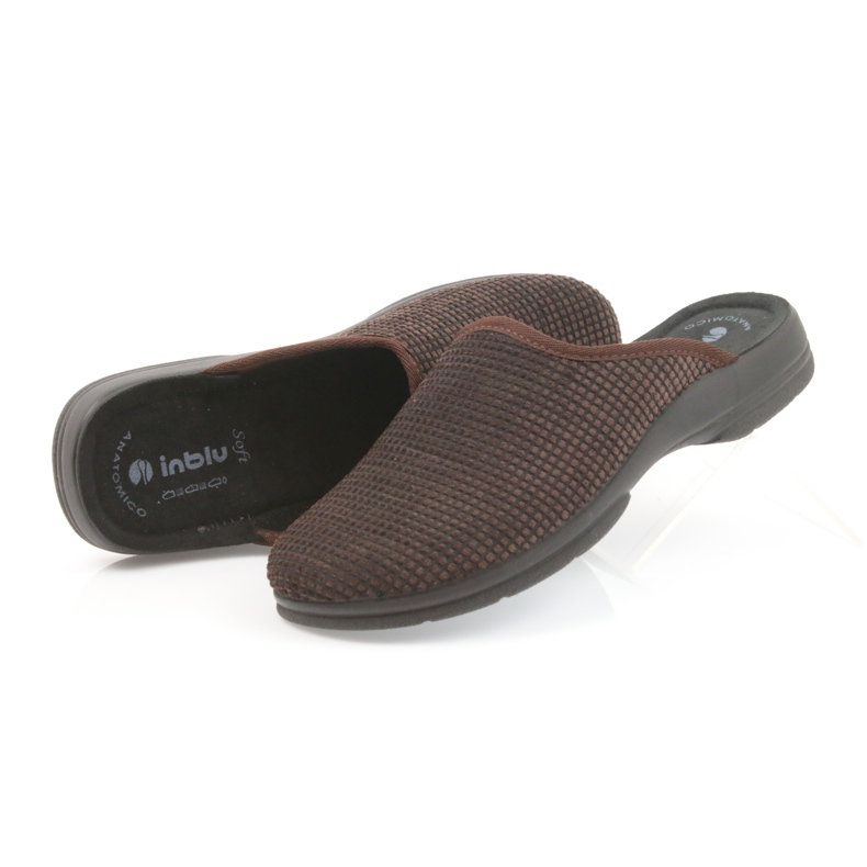 Inblu Men's brown slippers 4