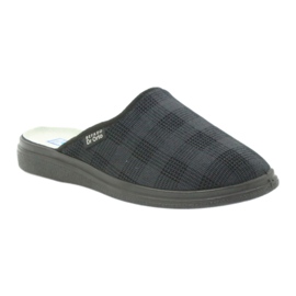 Befado men's shoes125m slippers, health slippers black grey 1