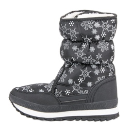 Warm winter snow boots black 1