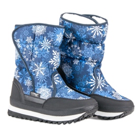 Warm winter snow boots blue 1
