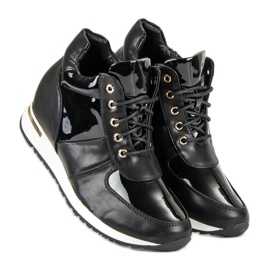 J. Star Sports wedge sneakers black 2