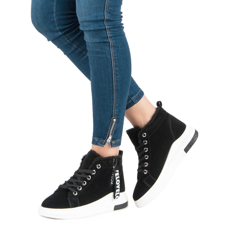 Warm Black Sneakers 1