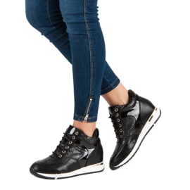 J. Star Lace-up Sneakers black 1