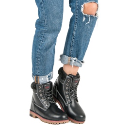 Arrigo Bello Warm Winter Trappers black 1
