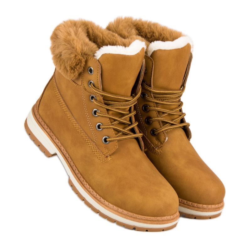 Fgm Paris Camel Trappers With Fur brown 1