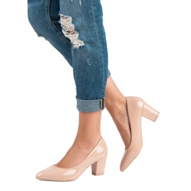 Classic lacquered pumps brown 2