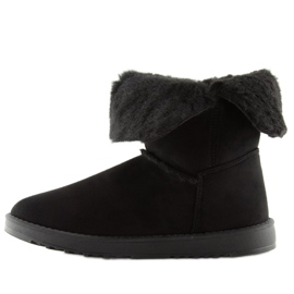 Black emuses with pompom SP04P Black 1