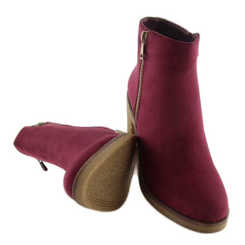 Boots on high heels maroon 2013 Wine Red 1