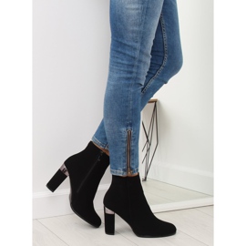 Black high-heeled boots 266-10 Black 2