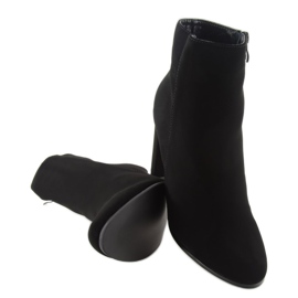 Black high-heeled boots 266-10 Black 1
