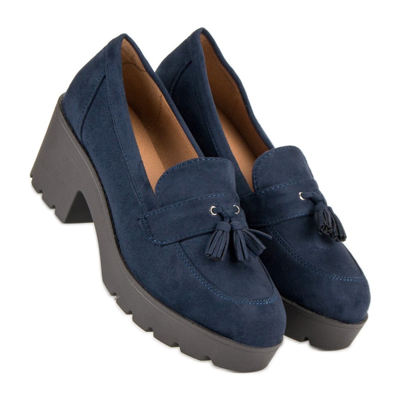 Ch. Creation Stylish moccasin shoes blue 1