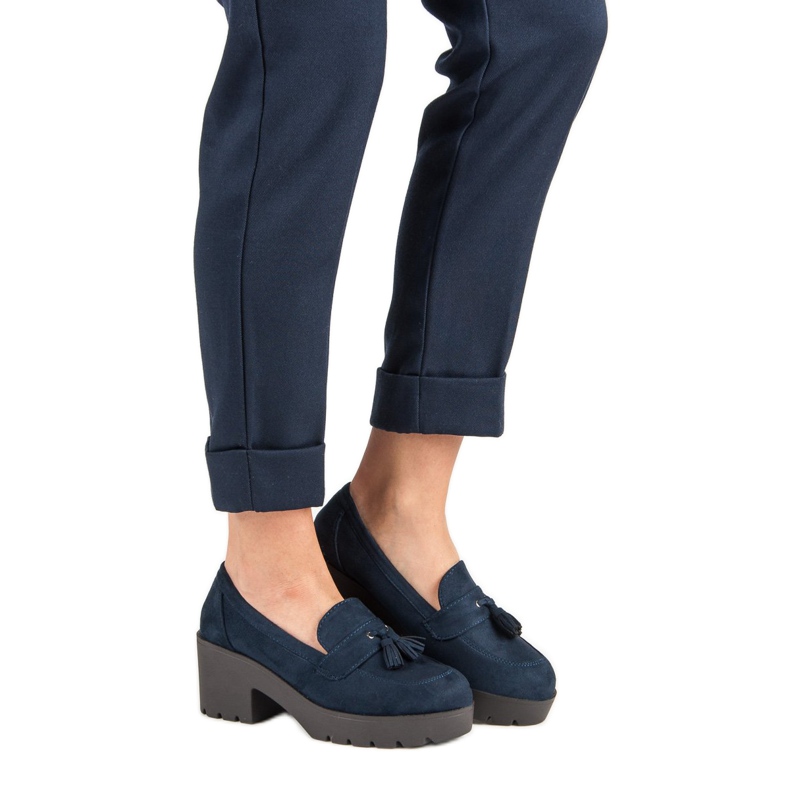 Ch. Creation Stylish moccasin shoes blue 2