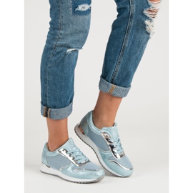 Fashionable sports shoes blue 1