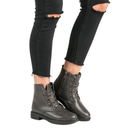 Classic Lace Up Boots grey 2