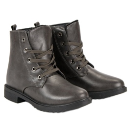 Classic Lace Up Boots grey 1
