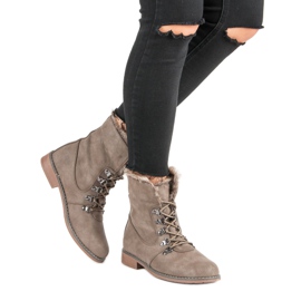 Queentina Boots with fur brown 2