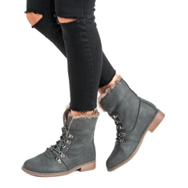 Queentina Boots with fur grey 2