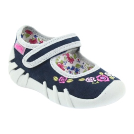 Befado children's shoes ballerinas slippers 109P170 grey navy blue 1