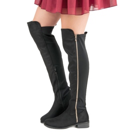 Seastar Black Boots With A Zipper 2