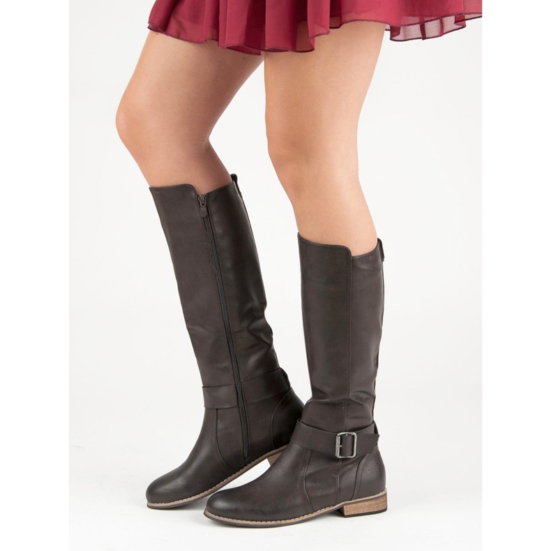 Classic riding boots grey 1