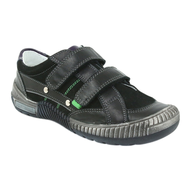Boys' shoes Bartek 55287 black grey green 1