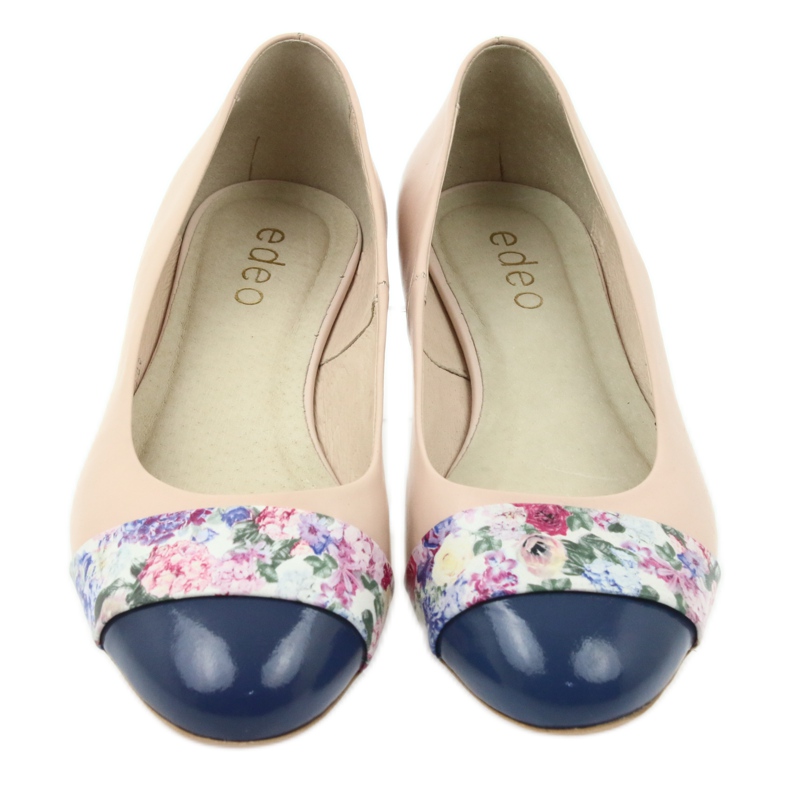 Ballerinas for women flowers Edeo 1905 beige brown blue multicolored red 4