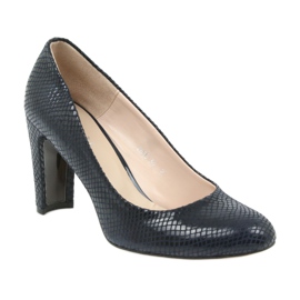 Sagan 2600 navy blue pumps 1