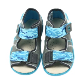 Befado children's shoes sandals with a leather insert 350P062 blue grey 4 Befado children's shoes sandals with a leather insert 350P062 blue grey 4