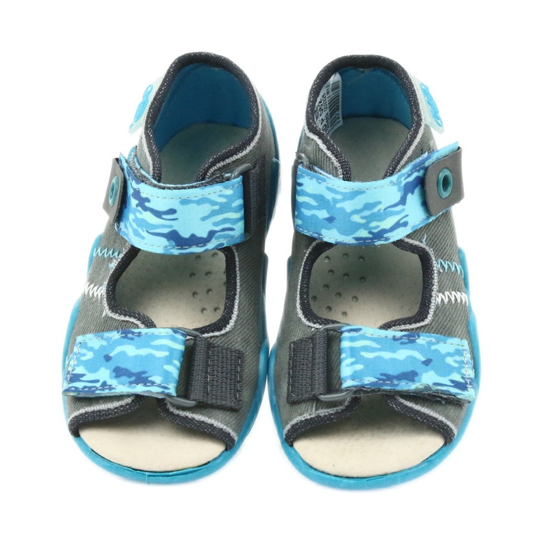 Befado children's shoes sandals with a leather insert 350P062 blue grey 4 Befado children's shoes sandals with a leather insert 350P062 blue grey 4