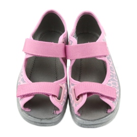 Befado children's shoes sandals slippers 969x092 pink grey 4
