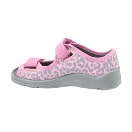Befado children's shoes sandals slippers 969x092 pink grey 2