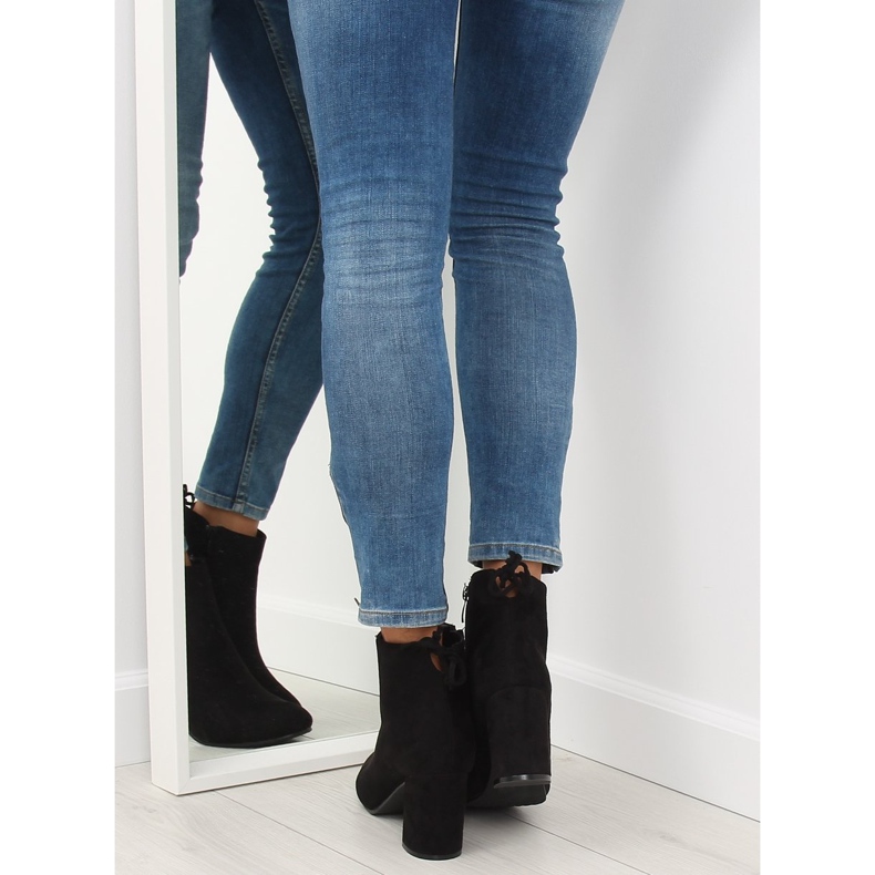 Black high-heeled boots 7357-GA Black 2