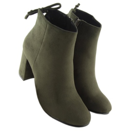 Green high-heeled boots 7357-GA Green 1