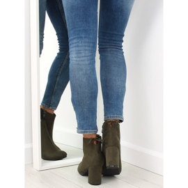 Green high-heeled boots 7357-GA Green 2