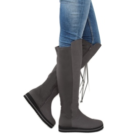 Gray Over-boots for women A-177 gray grey 1