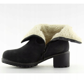 Black Boots insulated with lamb black NC726 Black 1