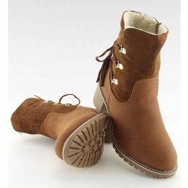 Boots insulated with lamb brown NC726 Camel 2