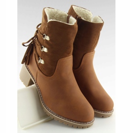 Boots insulated with lamb brown NC726 Camel 5