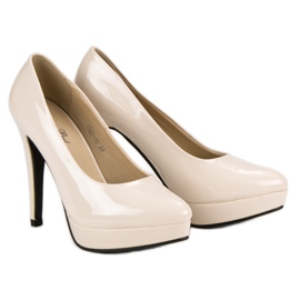 J. Star Sexy high heels on the platform brown 1